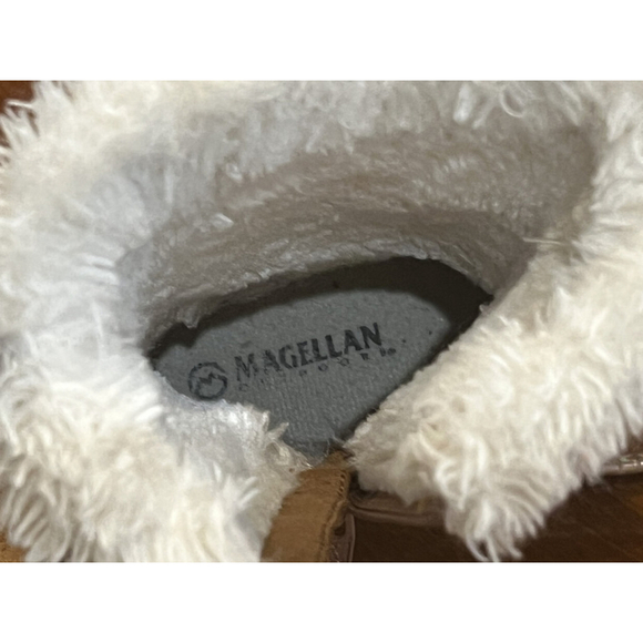 Magellan Tan Faux Suede Winter Boots Fur Trim Bow Detail Toddler Girl 11 - Picture 11 of 12